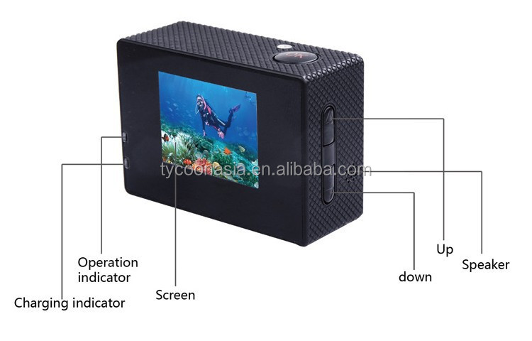 プロカメラフルhd1080psj4000防水ヘルメットのスポーツプロミニデジタルポータブルdvカメラアクションカメラ問屋・仕入れ・卸・卸売り