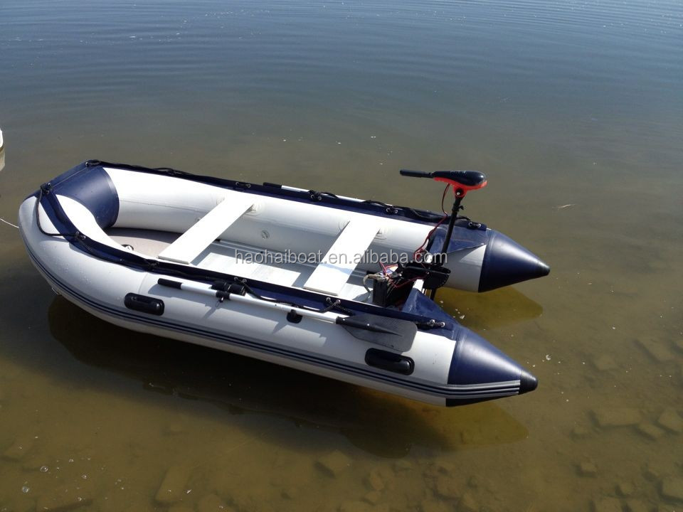 10.8ft 330cm 5 people rigid aluminum hull inflatable fishing boat 