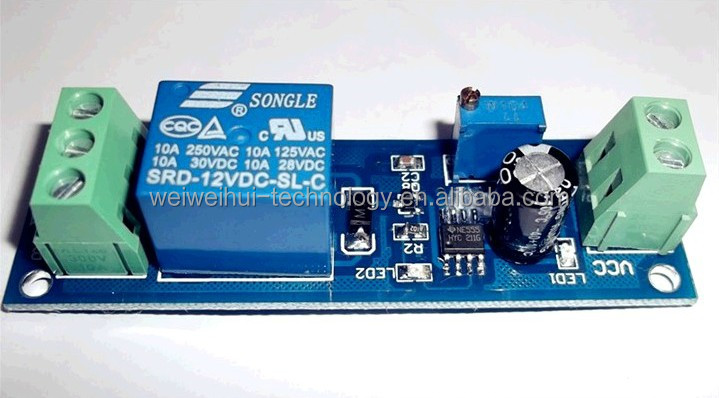 Wwh- 5v、 タイマーのスイッチを遅らせる12v調節0〜10秒とne555発振器問屋・仕入れ・卸・卸売り