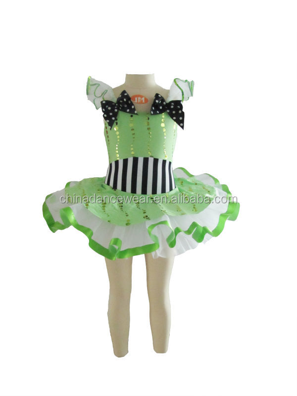 新しいファッションの女の赤ちゃんのかわいい2014年バレエダンスドレスホット別々のリボンの子バレエチュチュダンス衣装モダン問屋・仕入れ・卸・卸売り