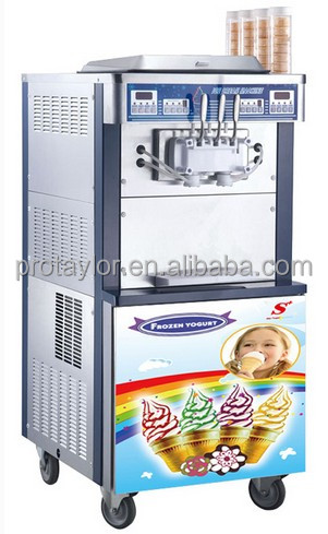 With 3 compressors,CE approved soft serve ice cream machine(ICM-T838)