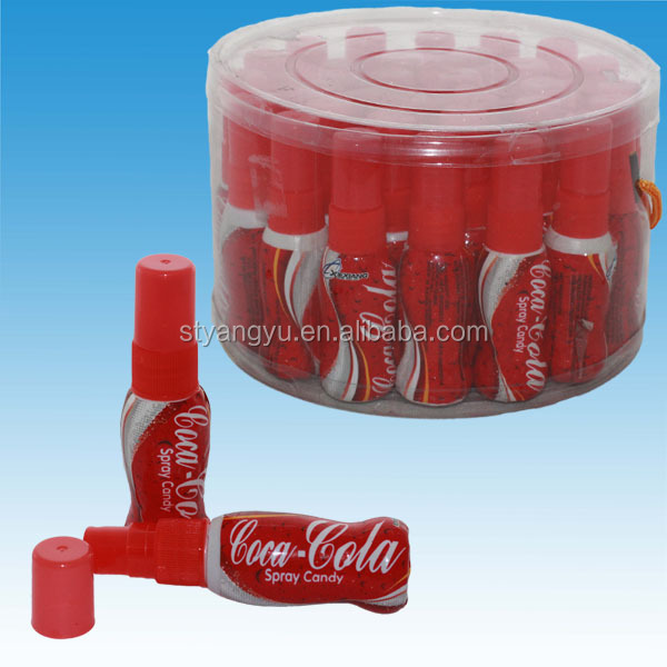 New design cola spray candy