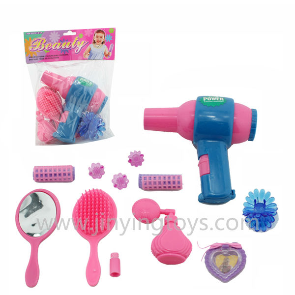 Hair dryer toy makeup kits play set for little girl hobbies plastic up ...