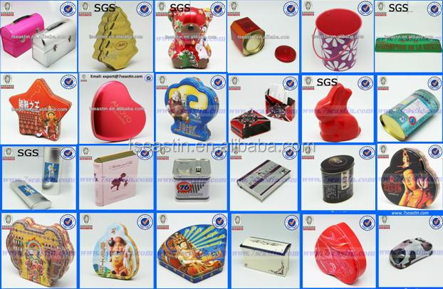 instant cocoa powder tin box packing for white collar