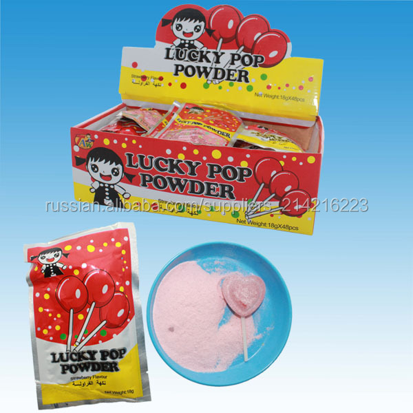 Tongue shape fancy lollipop with Sour Powder halal lollipop
