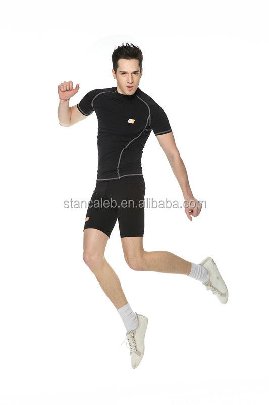 スキンの圧縮の摩耗を実行している男性コンプレッションパンツタイト長い男性の圧縮タイツの服問屋・仕入れ・卸・卸売り