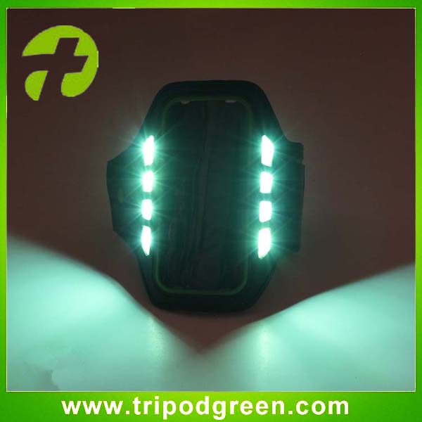 新しいデザインneoprene+pu+led照明用ledの携帯電話用アームバンド仕入れ・メーカー・工場