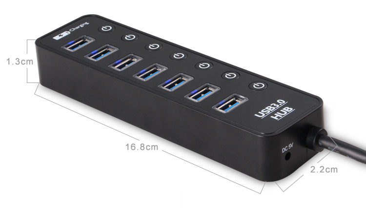 熱い販売の高品質高速USB3.0ハブ7ポート問屋・仕入れ・卸・卸売り