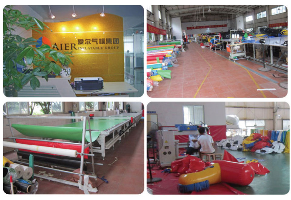 inflatable coconut palm obstacle n slide
