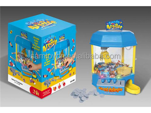 B/O Arcade Gadget Candy Grabber Candy Machine Toys With Music & Lights