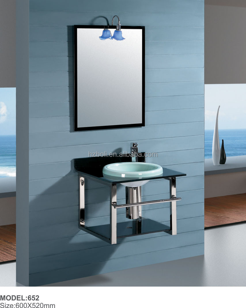 ラッカーガラスのバスルームの壁虚栄心、 高品質の浴室の壁虚栄心、 強化ガラスの洗面化粧台( 657)問屋・仕入れ・卸・卸売り