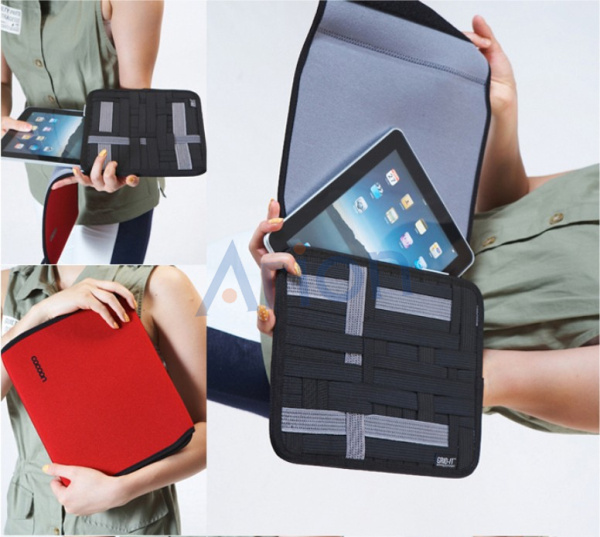 サンワダイレクト iPadケース カバー付 ケース 「GRID-IT 」付属 Smart cover対応 ブラック問屋・仕入れ・卸・卸売り