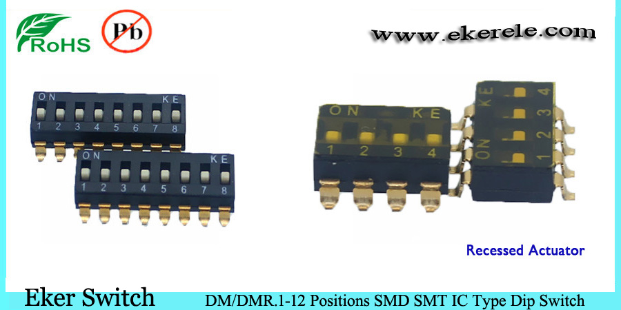 Smd1月12日位置トリ- 状態トップテープ密封icディップスイッチ問屋・仕入れ・卸・卸売り