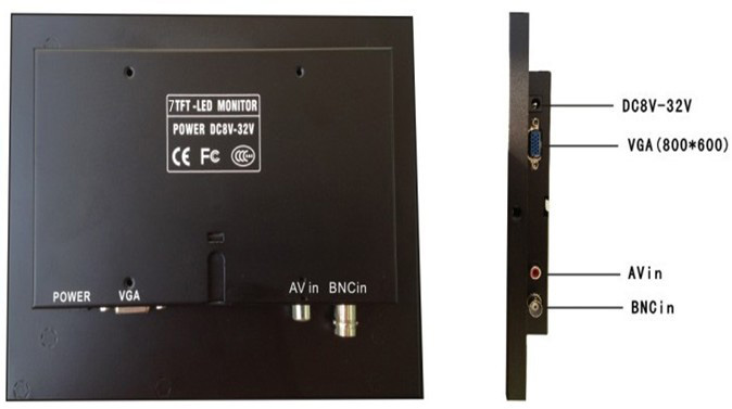卸売多機能av/bnc/vga7inch'tftcctvのモニター問屋・仕入れ・卸・卸売り