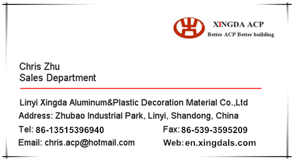 2014 good price ACM champagne silver aluminium composite
