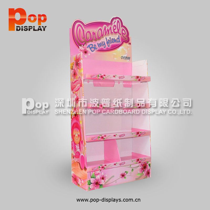 floor stand chew gum hook display rack