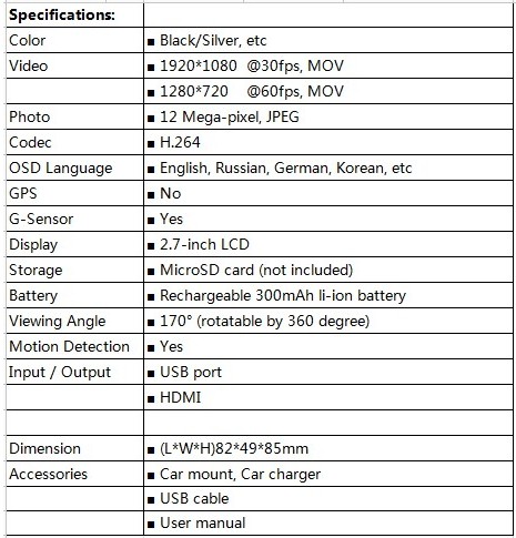 Car Camcorder Gs8000l Manual Espanol