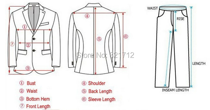 Suit Jacket Measurements Chart
