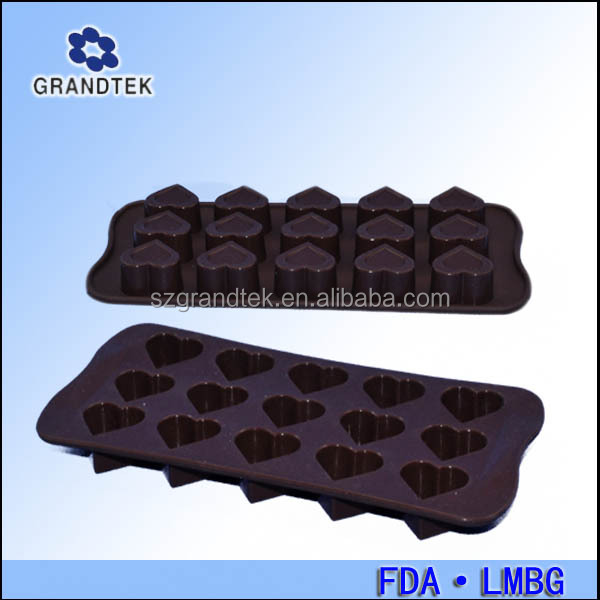 6 Cups Wholesale High Quality Heart silicon moulds cake decorating