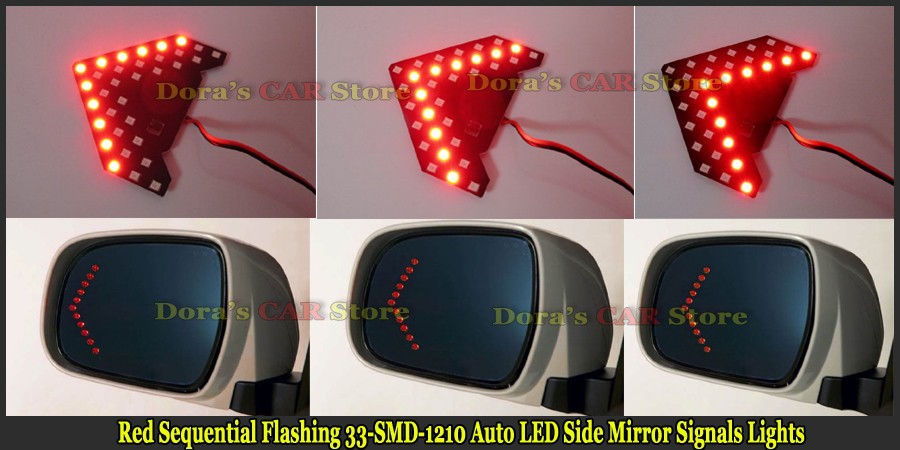 Red Sequential Flashing 33-SMD-1210-8