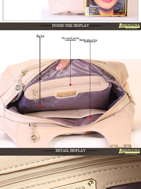 Benlunaハンドバッグ中国の熱い販売の女性のハンドバッグ、 ファッション女性実数#277革ハンドバッグの女性問屋・仕入れ・卸・卸売り