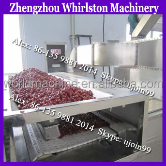 Microwave cocoa powder drying sterilization machine