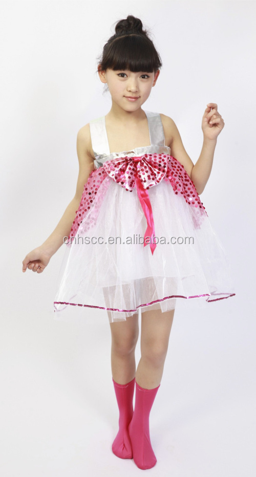 卸売かわいい子供の女の子の社交ダンスドレスダンスドレスガーゼちょう結び問屋・仕入れ・卸・卸売り