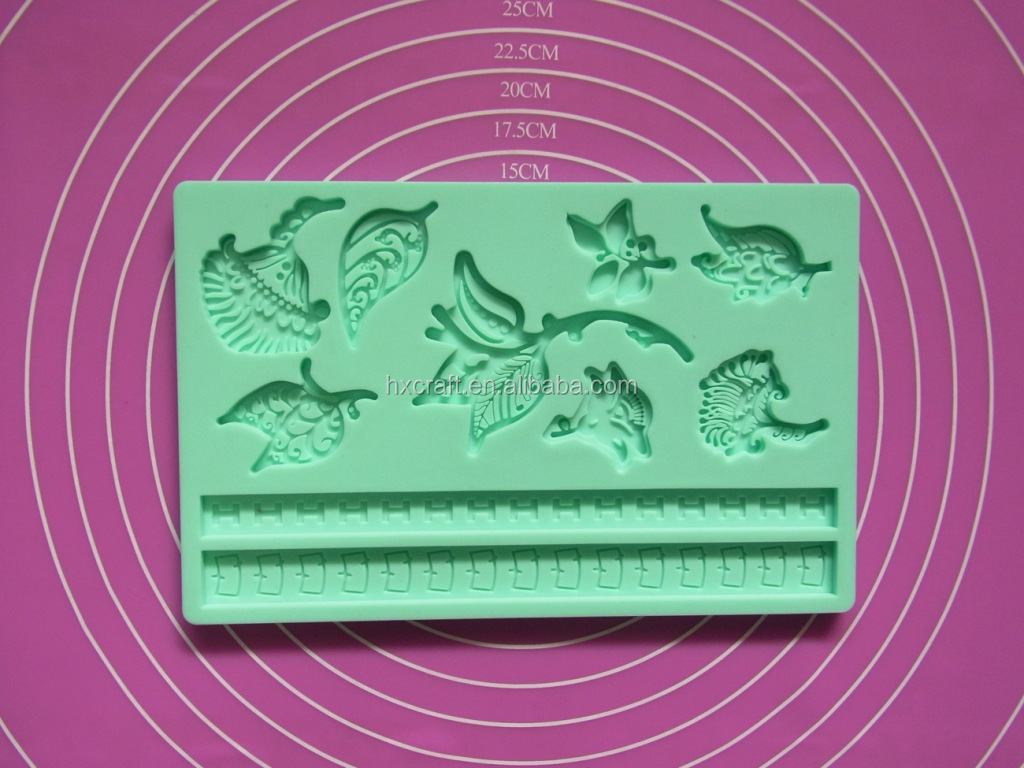 Classics Lace Shaped Silicone Mold Mould Fondant Cake Decorating Baking Tool