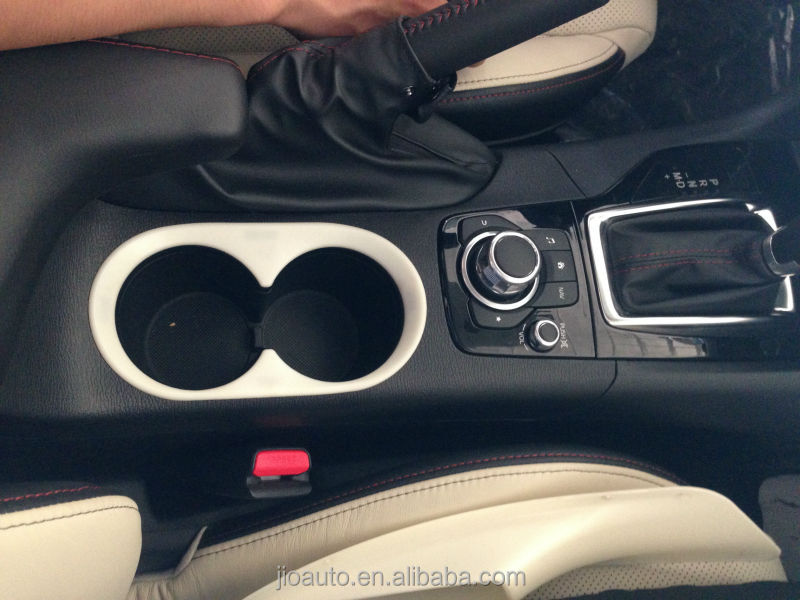 高品質absクロームトリム車水カップホルダーの装飾ボックスリングライトバー2014年3マツダアクセラ用アクセサリー問屋・仕入れ・卸・卸売り