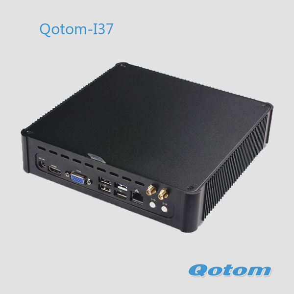 オンボードcpuインテルceleron1037uデュアル- コア1.8ghzのプロセッサ、 qotom-i 37デスクトップコンピュータ、 スリムミニpc。問屋・仕入れ・卸・卸売り