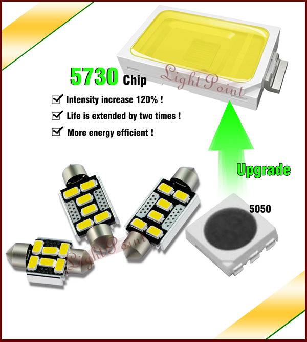 無極性!!絶爆光6連発5730チップ付け LED SMD ルームライト ルーム球 LED ルームランプハイワットSMD(32mm /36mm /42mm選択可能 )問屋・仕入れ・卸・卸売り