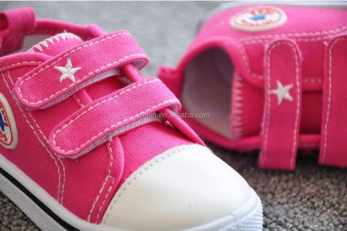 砂糖の色ピンクの子供prewalkerカジュアルキャンバスシューズ問屋・仕入れ・卸・卸売り