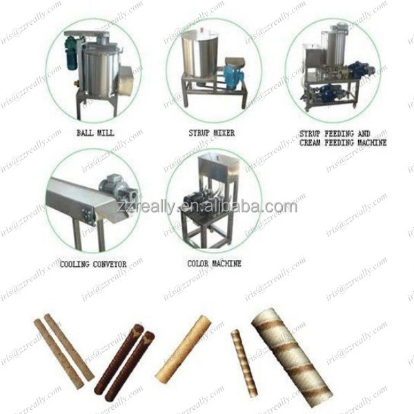 Whole automatic chocolate egg roll machine