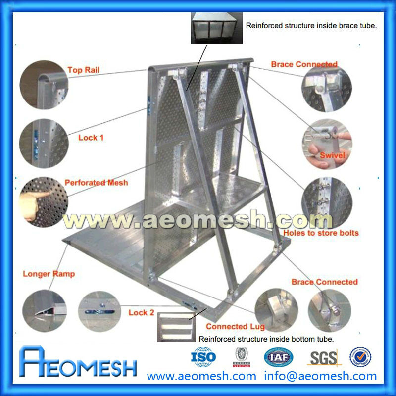 重量物運搬aeomesh折り畳み式アルミ安全コンサートクラウドコントロールバリアr販売のための問屋・仕入れ・卸・卸売り