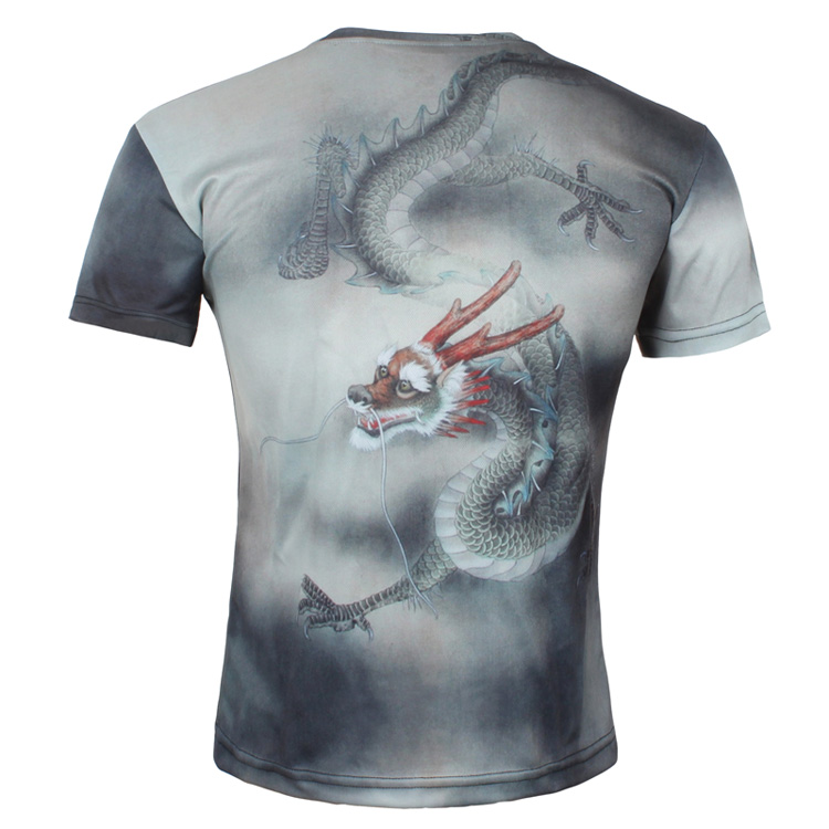 ドラゴン・中国伝説の竜・3dプリント半袖ｔシャツ総柄 T-SHIRT シャツ問屋・仕入れ・卸・卸売り