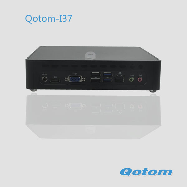 オンボードcpuインテルceleron1037uデュアル- コア1.8ghzのプロセッサ、 qotom-i 37デスクトップコンピュータ、 スリムミニpc。問屋・仕入れ・卸・卸売り