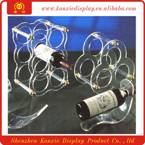 Acrylic red wine display holder rack