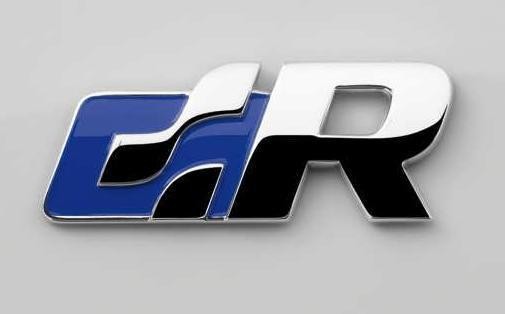 VW Racing R Emblem Badge Golf Jetta Passat GTi GLi BLUE RARE REAL CHROMED ABS