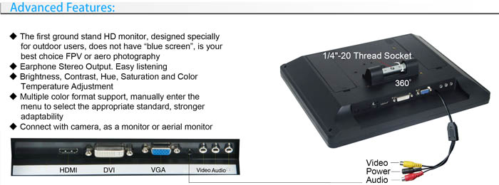 seetec、 屋外空中での撮影12インチhdmivga、 コンポジットビデオモニターlcd問屋・仕入れ・卸・卸売り