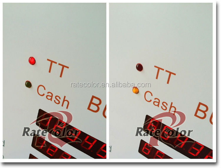 クレイジー販売! 中国の製造元通貨の為替レートledディスプレイボードのためのホテル/銀行印仕入れ・メーカー・工場