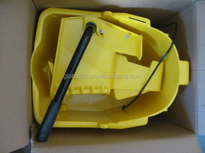 プラスチックモップバケツ絞り器hq233330lモップトロリー黄色の色hdpe材料問屋・仕入れ・卸・卸売り