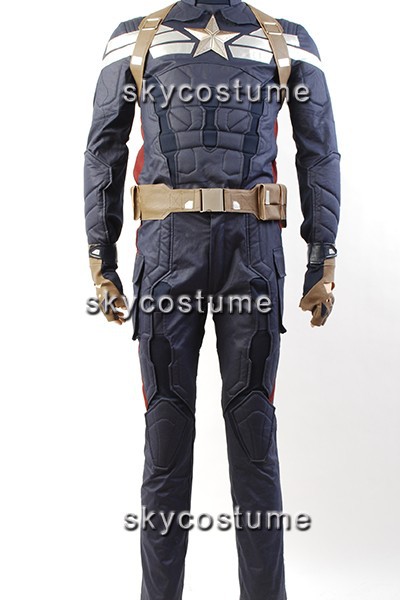 Capitán América 2 The Winter Soldier Steve Rogers Cosplay Disfraz Halloween Traje 