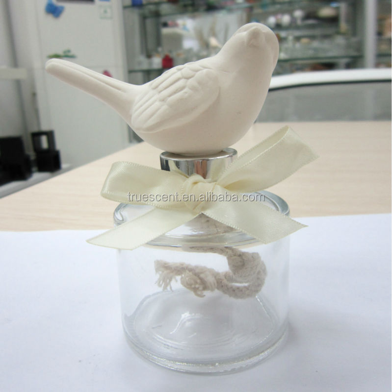 ロンド100ml/150ml/ball形のガラスの香水瓶とセラミック鳥のディフューザ Ts-cd05問屋・仕入れ・卸・卸売り