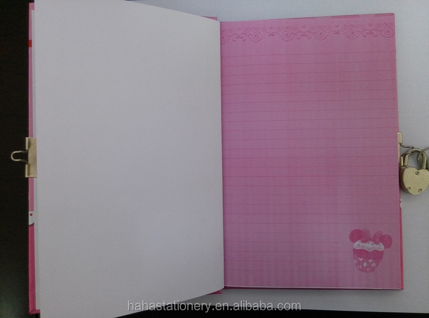 かわいいノートブックa6/papernotebook/学校のノートブックロック付き、 whenzhou問屋・仕入れ・卸・卸売り