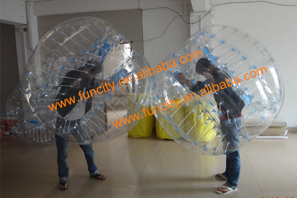 Custom inflatable bubble football, hot sale body zorbing