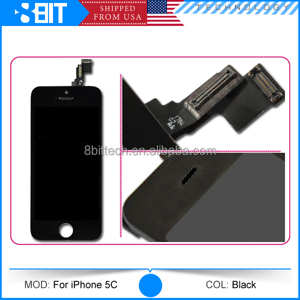 iphone用5c前面lcdガラススクリーン、 iphoneのための携帯電話lcdタッチ5clcdの完全な問屋・仕入れ・卸・卸売り