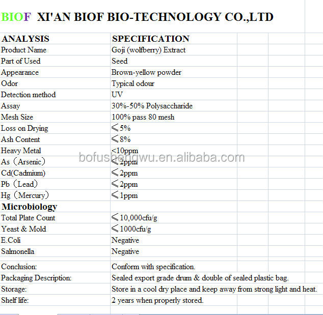 goji berries extract polysaccharide,organic goji berries extract