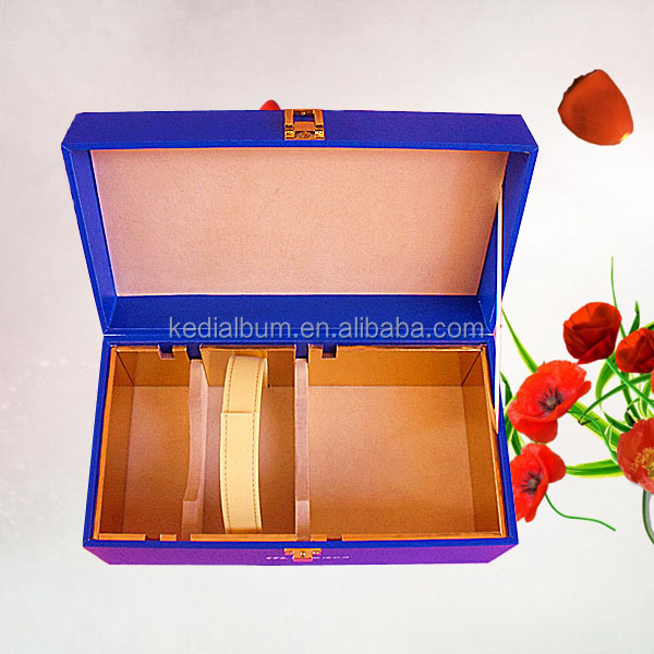 Red wine wooden box, wooden wine bottle packaging box, wine tool set with wooden box