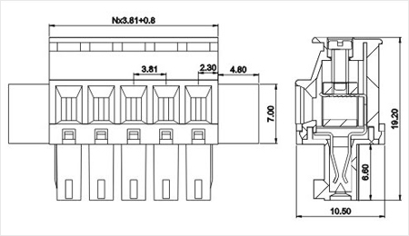 Sh221m-3.81プラグイン可能なターミナルブロックコネクタの製造仕入れ・メーカー・工場