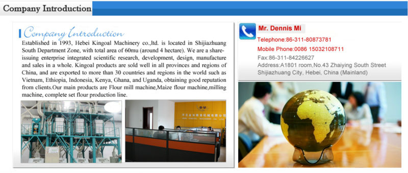 2014 New Product Machine Wheat and maize flour machine with ISO Certification